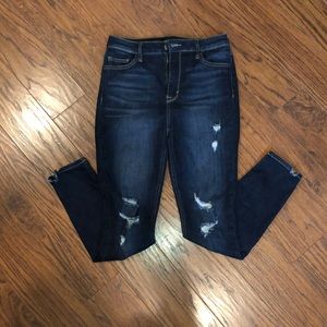 High Waisted Ripped Skinny Jeans